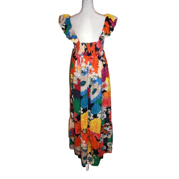 Shein Women’s Maxi Dress Multi Color Boho Floral Long Women's Size S NWOT - Picture 2 of 2